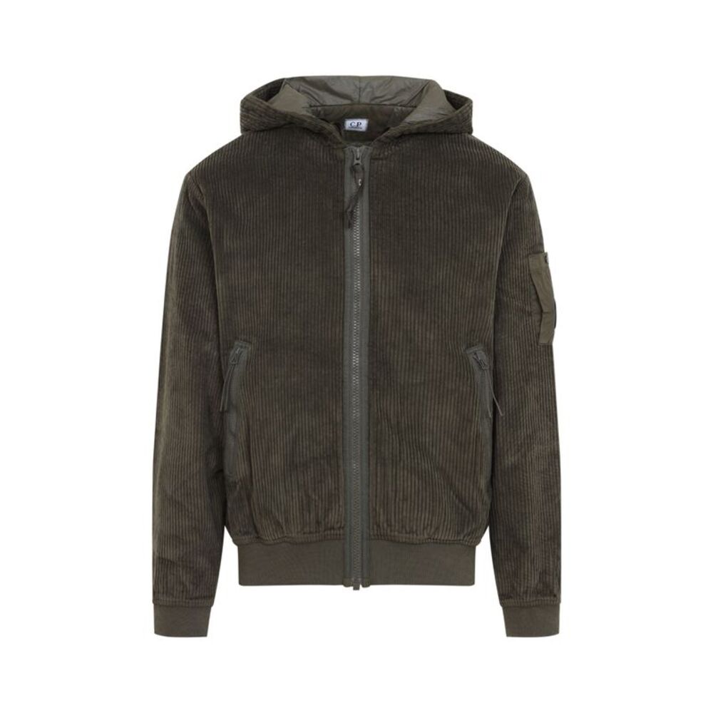 Cp Company Cordoury Full Zip Sweatshirt Men